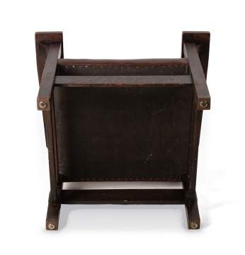 Gustav Stickley, An Oak Slat-Back Arm Chair, Model No. 318