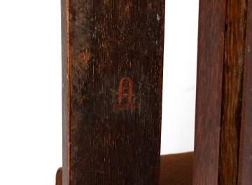 Gustav Stickley, An Oak Cushion-Seat Armchair
