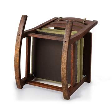 Gustav Stickley, An Oak Slat-Back Rocking Chair, Model No. 2615