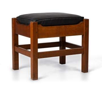 J. M. Young & Sons, An Oak Slip-Seat Footstool