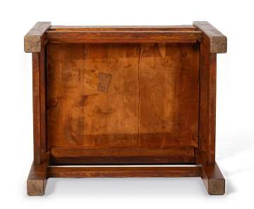 J. M. Young & Sons, An Oak Slip-Seat Footstool