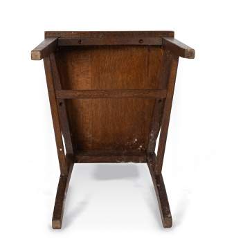 An Arts & Crafts High-Back Oak Side Chair, in the Manner of Charles Rennie Mackintosh