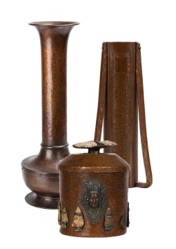 Arts & Crafts Copper Pieces by Roycroft, Karl Kipp, & Joseph Heinrichs