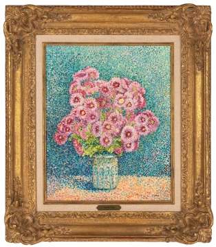 Yvonne Canu (French, 1921-2007) Vase with Flowers (Griffes de Sorcieres)