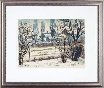 Charles Ephraim Burchfield (American, 1893-1967) Winter Scene