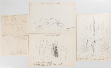 Five Charles Ephraim Burchfield (American, 1893-1967) Studies