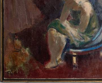 Joseph Floch (American/Austrian, 1895-1977) "Three Figures"