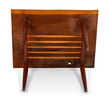 George Nakashima (American, 1905-1990) End Table with Shelf