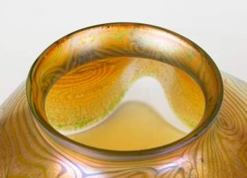 Tiffany Favrile King Tut Candle Lamp Shade