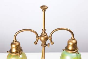 Tiffany Studios Adjustable Table Lamp with Favrile Shades
