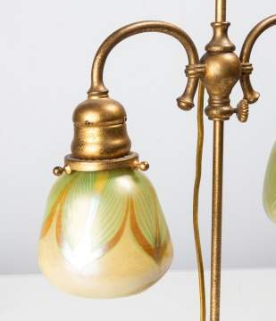 Tiffany Studios Adjustable Table Lamp with Favrile Shades
