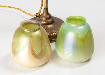 Tiffany Studios Adjustable Table Lamp with Favrile Shades