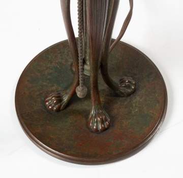 Rare Tiffany Studios Adjustable Cat's Paw Base