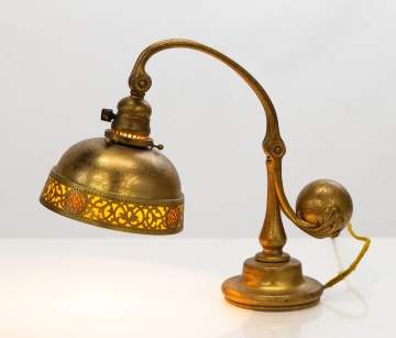Tiffany Studios Bronze Dore Counterbalance Lamp