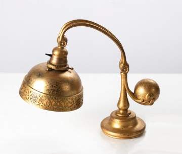 Tiffany Studios Bronze Dore Counterbalance Lamp