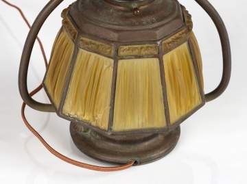 Tiffany Studios Linenfold Desk Lamp