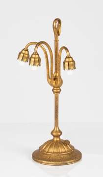Tiffany Studios Three-Light Lily Lamp