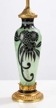 Steuben Acid Etched Lamp
