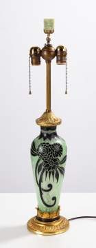 Steuben Acid Etched Lamp