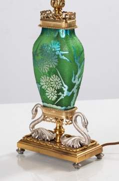 Steuben Acid Etched Lamp