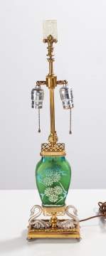 Steuben Acid Etched Lamp