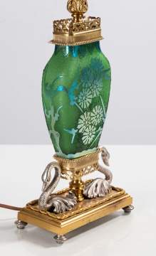 Steuben Acid Etched Lamp