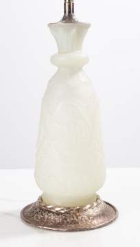 Steuben Acid Etched Lamp