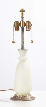 Steuben Acid Etched Lamp