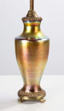 Steuben Gold Aurene Lamp