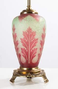 Steuben Acid Etched Lamp