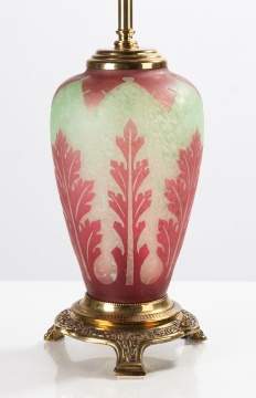Steuben Acid Etched Lamp