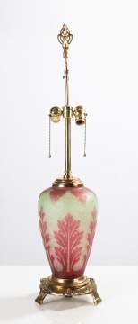 Steuben Acid Etched Lamp