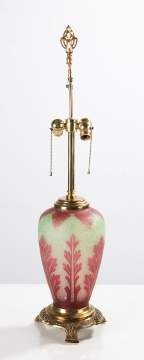 Steuben Acid Etched Lamp