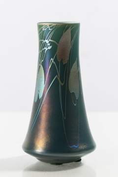 Steuben Tyrian Decorated Vase