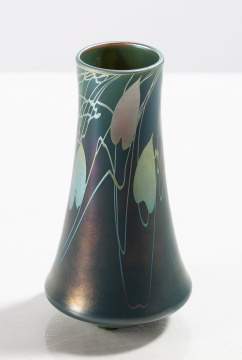 Steuben Tyrian Decorated Vase