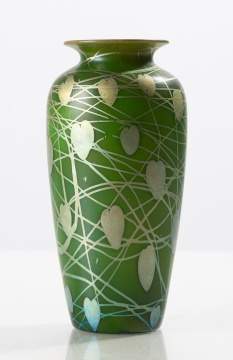 Steuben Decorated Vase
