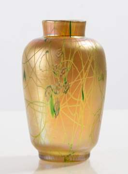 Steuben Decorated Cabinet Vase