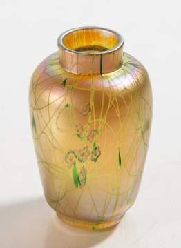 Steuben Decorated Cabinet Vase