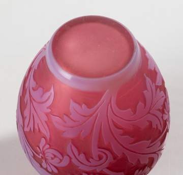 Steuben Acid Cut-Back Vase