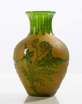 Steuben Acid Cut-Back Vase