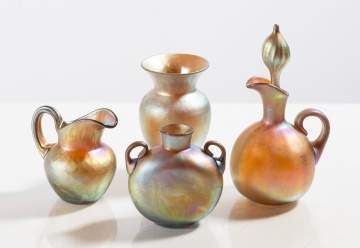 Steuben Gold Aurene Cabinet Pieces