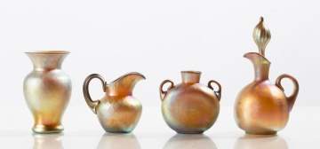 Steuben Gold Aurene Cabinet Pieces