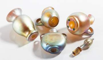 Steuben Gold Aurene Cabinet Pieces
