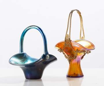 Steuben Aurene Baskets