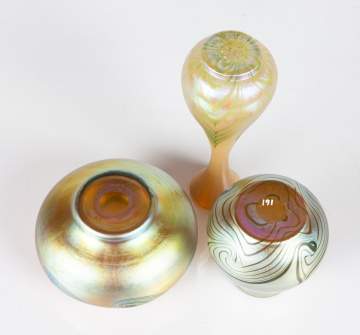 Steuben Gold Aurene Vases
