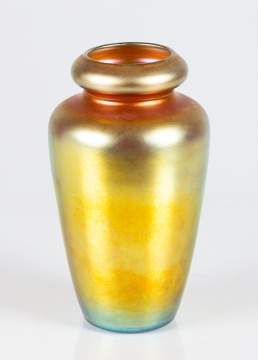 Steuben Gold Aurene Iridescent Vase
