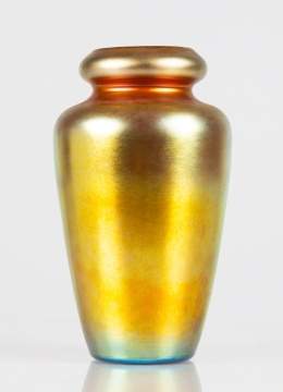 Steuben Gold Aurene Iridescent Vase
