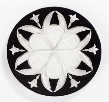 Rare Steuben Cut-Back Crystal Plate