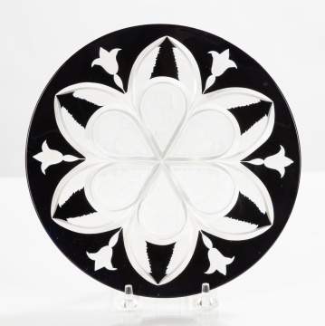 Rare Steuben Cut-Back Crystal Plate