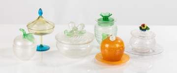Steuben Compotes, Covered Jars, & Decanters